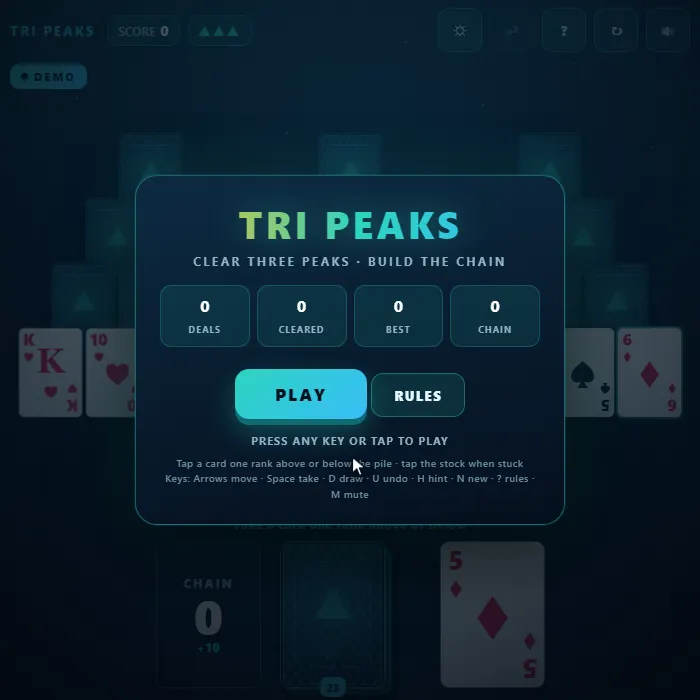Tri Peaks Solitaire