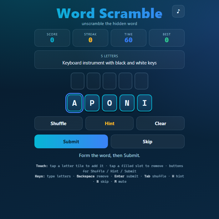 Word Scramble